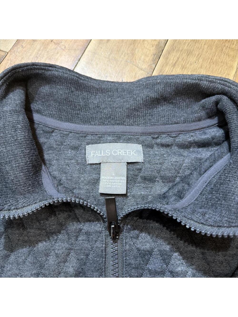 Falls Creek Men's Grey and Black Sweatshirt